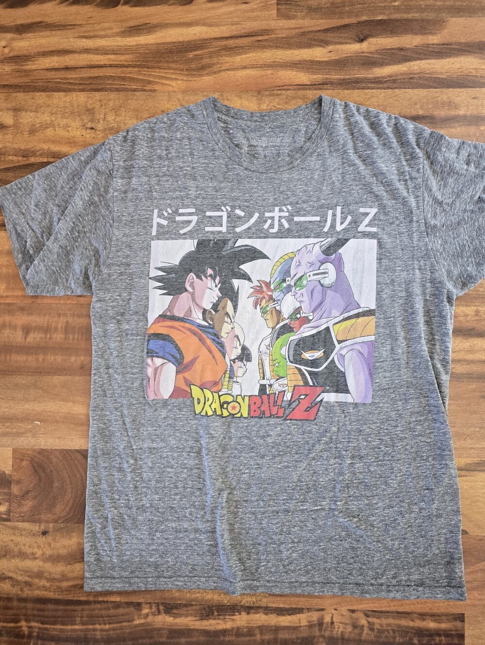 Dragon Ball Z Goku Vegeta Anime Graphic T-Shirt Gray